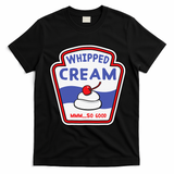 Whipped Cream Condiment Ice Cream Halloween Costume T-Shirt - Black