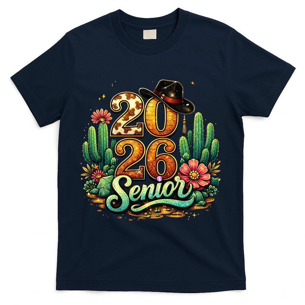 Western Class Of 2026 Senior T-Shirt - Navy