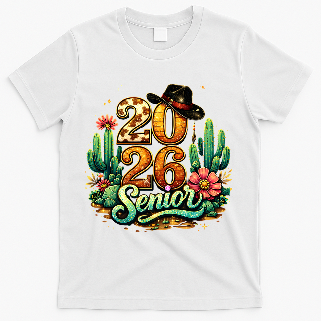 Western Class Of 2026 Senior T-Shirt - White