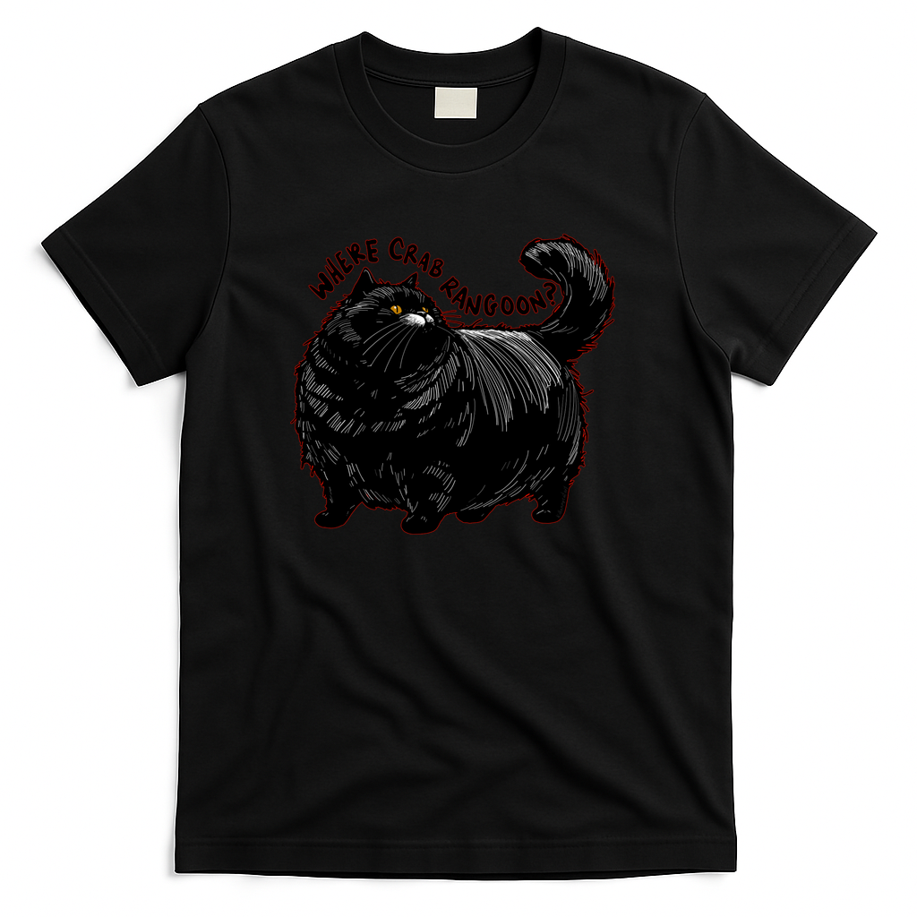 Where Crab Rangoon Cat - Black