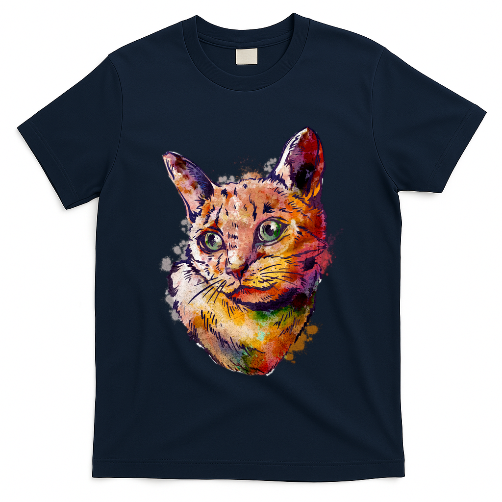 Watercolor Cat T-Shirt