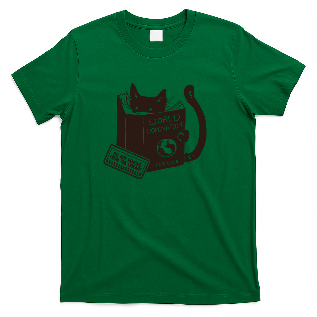World Domination for Cats Do Not Remove by Tobe Fonseca - Green