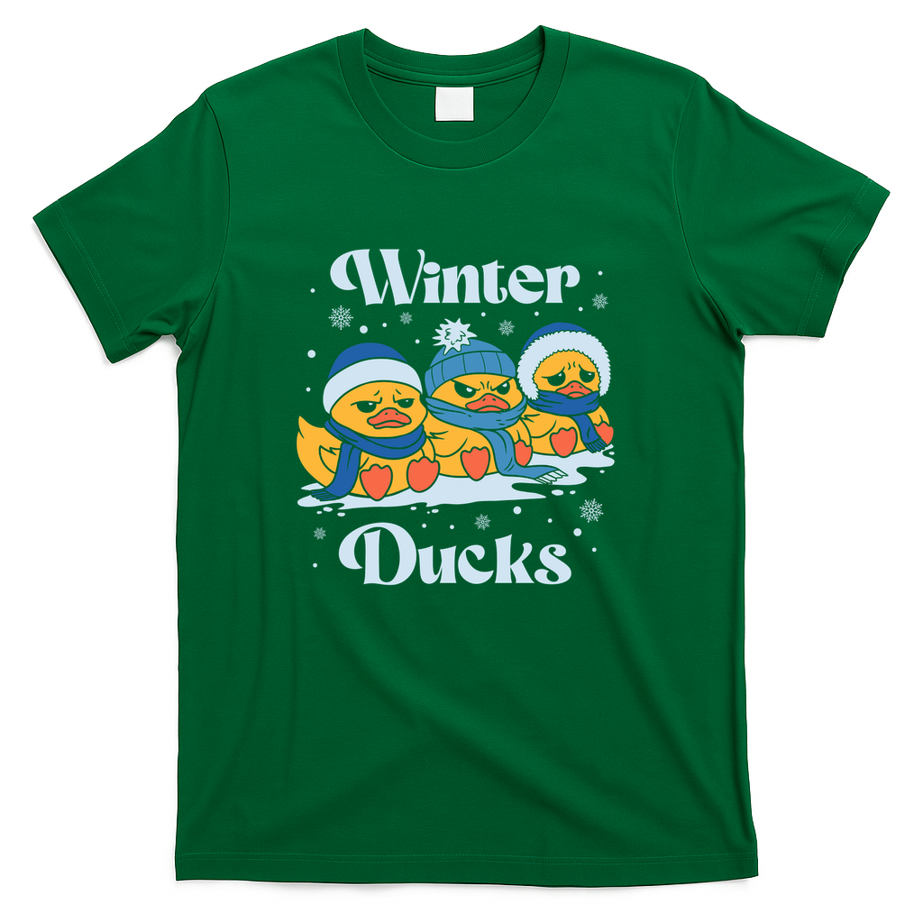 Winter Ducks - Green