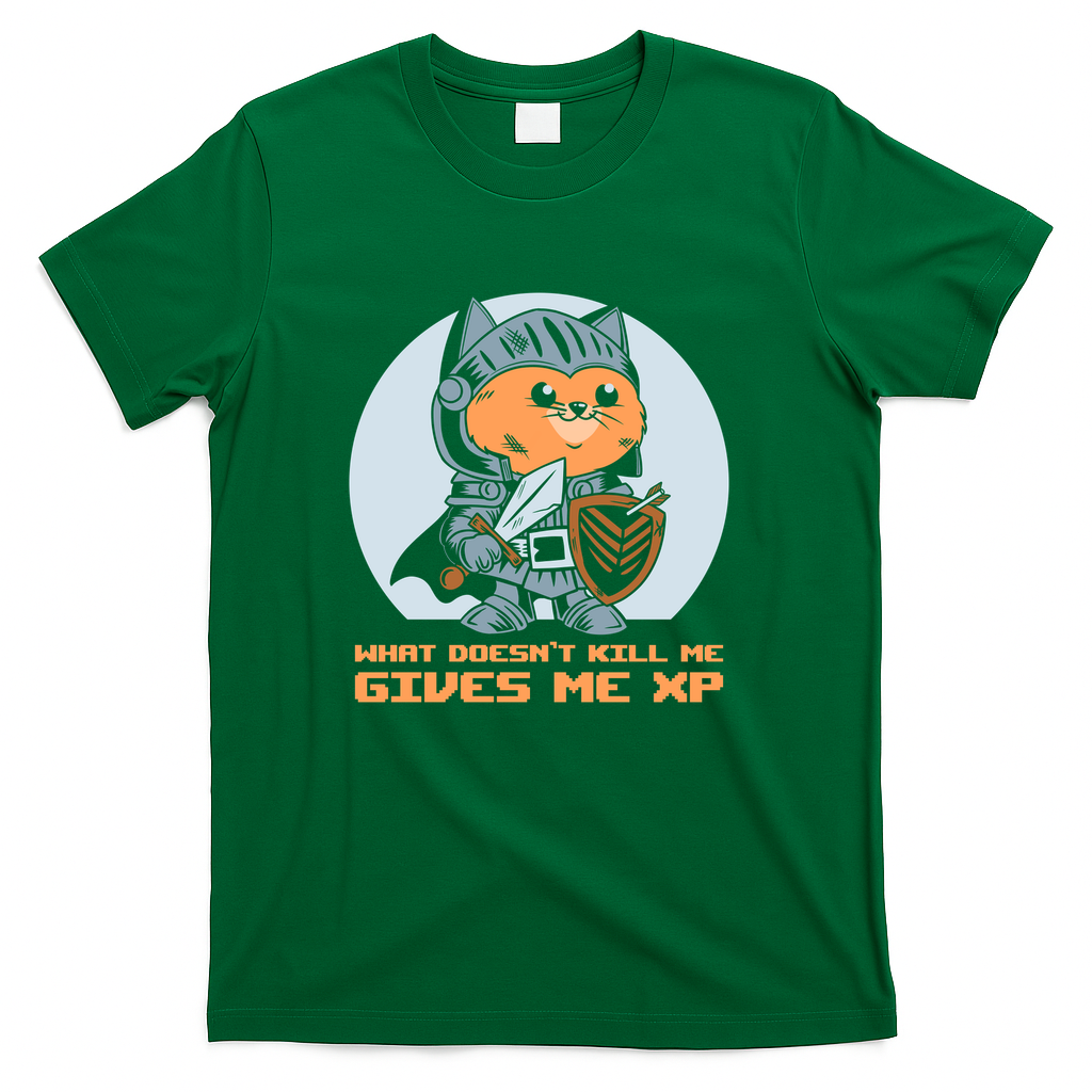What Doesn’t Kill Me Gives Me XP Cat - Green