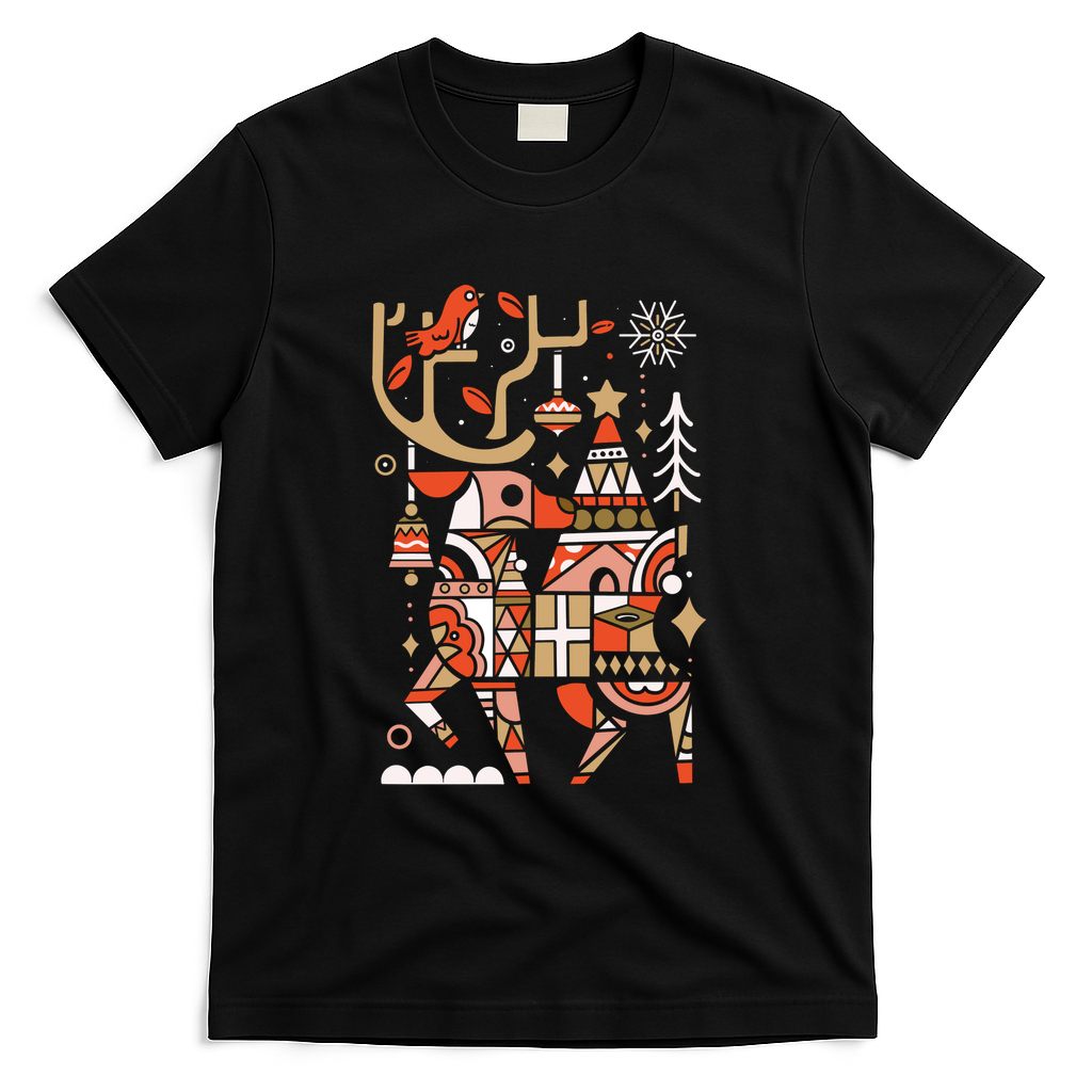Winter Deer Magic - Black