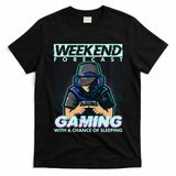 Weekend Forecast Gaming With A Chance Of Sleeping T-Shirt