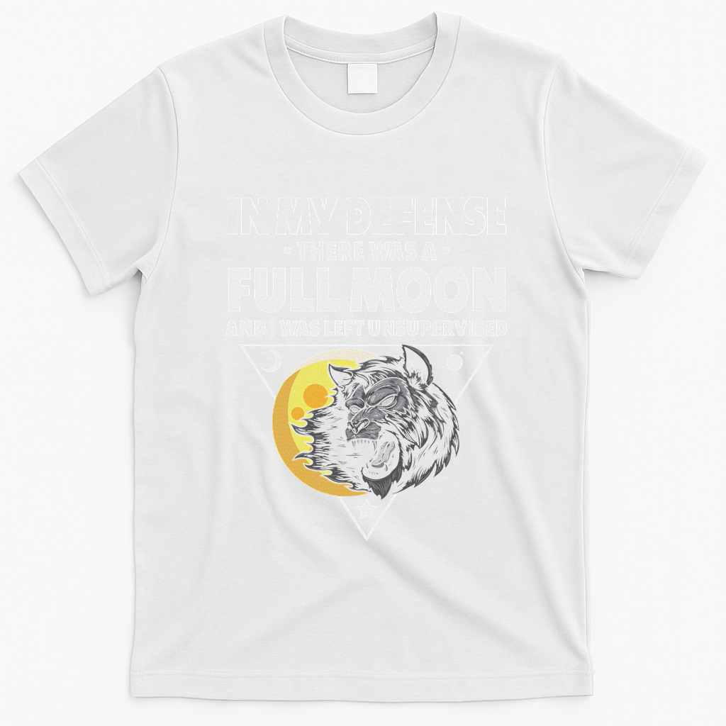 Werewolf Full Moon Werewolf T-Shirt - White