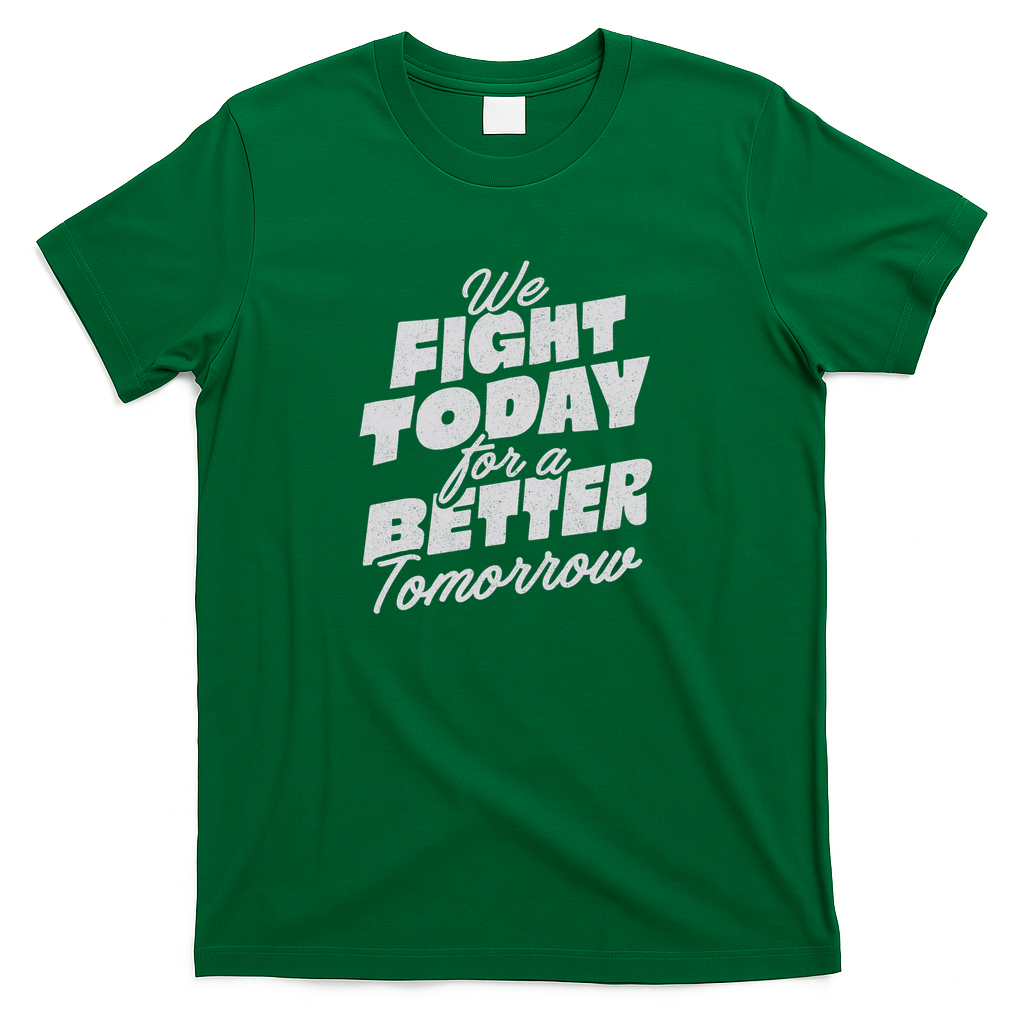 We Fight Today For a Better Tomorrow - Green