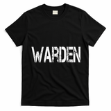 Warden Halloween Costume Game Fish Prison T-Shirt - Black