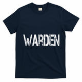 Warden Halloween Costume Game Fish Prison T-Shirt - Navy Blue
