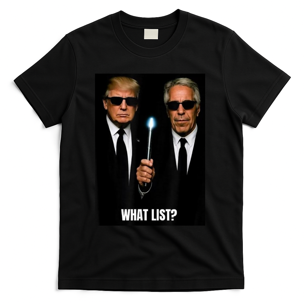 What List Funny Trump T-Shirt - Black