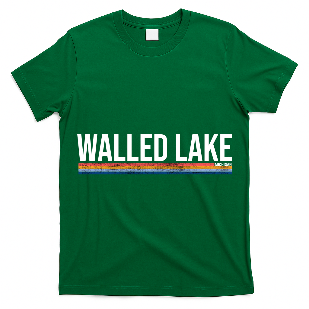 Walled Lake Michigan Retro T-Shirt