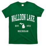 Walloon Lake Michigan Mi Vintage Athletic Sports T-Shirt