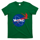 Wing Mecha Aeronautics And Colony Administration  T-Shirt - Green