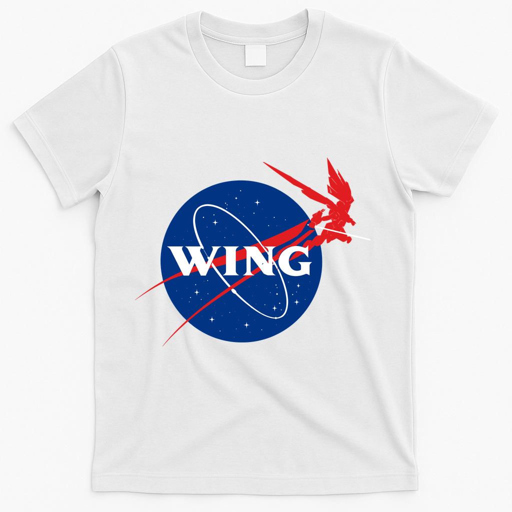 Wing Mecha Aeronautics And Colony Administration  T-Shirt - White