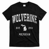Wolverine Michigan Mi Vintage Athletic Sports Design T-Shirt