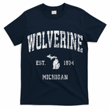 Wolverine Michigan Mi Vintage Athletic Sports Design T-Shirt