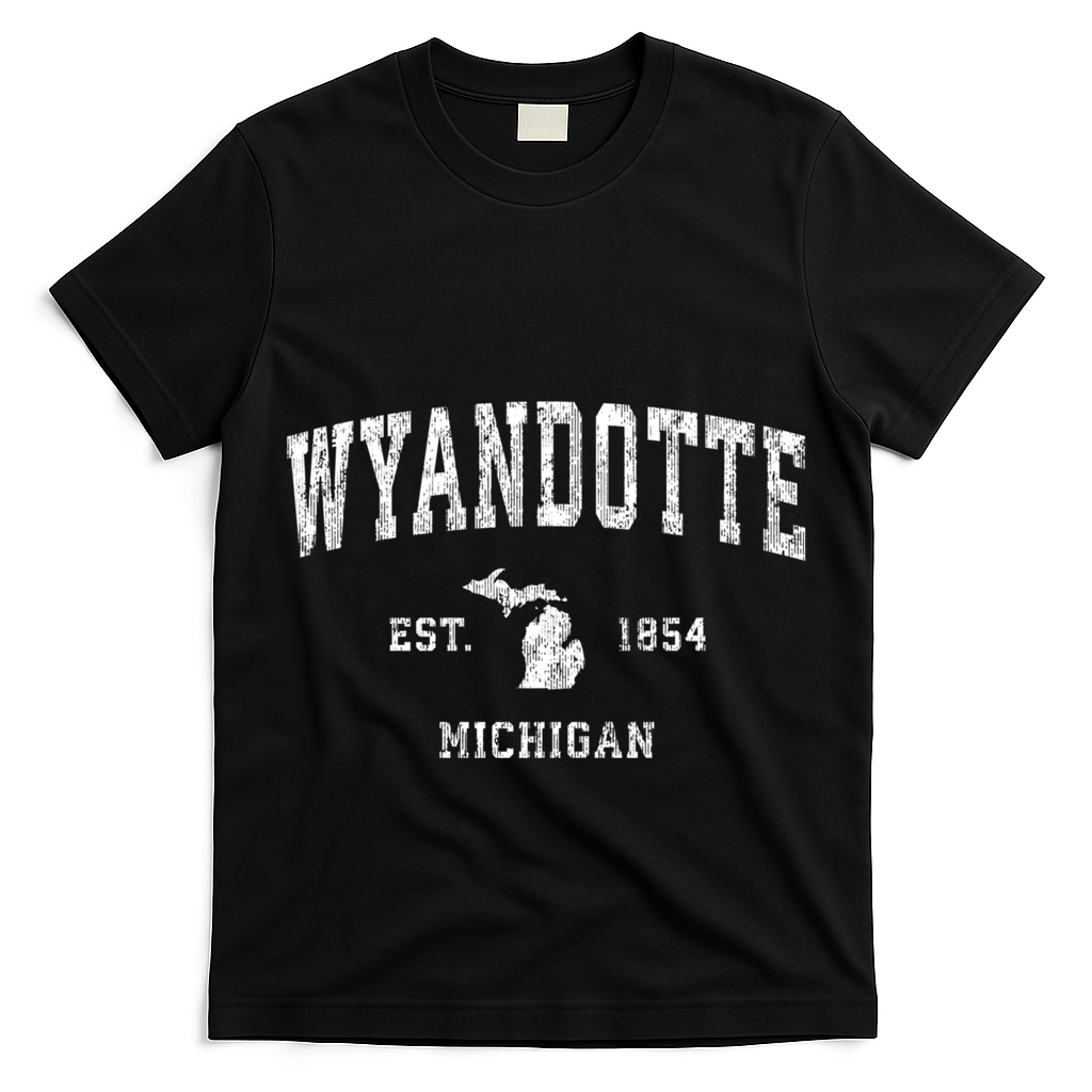 Wyandotte Michigan Mi Vintage Sports T-Shirt