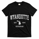 Wyandotte Michigan Mi Vintage Sports T-Shirt