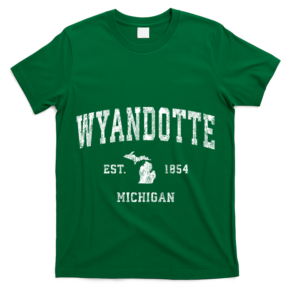 Wyandotte Michigan Mi Vintage Sports T-Shirt