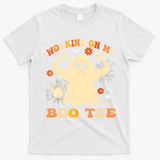 Working On My Boo Halloween Gym Workout Weightlifting T-Shirt - White