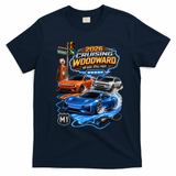 No Gas Still Fast Electric Cars 2026 Cruising Woodward Ave M1  T-Shirt - Navy Blue