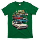 Forward In Style Cruising Woodward 2026 M1 T-Shirt - Irish Green