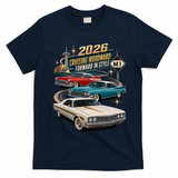 Forward In Style Cruising Woodward 2026 M1 T-Shirt - Navy Blue