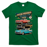 Cruising Woodward 2026 Finned Classic Car Cruise M1 T-Shirt - Irish Green