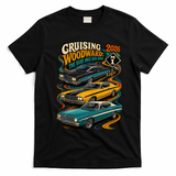 Cruising Woodward 2026 Rare Classic Car Artwork T-Shirt - Black