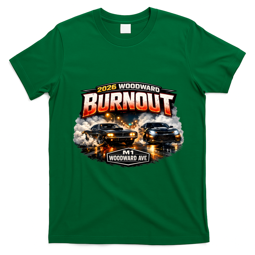 2026 Woodward Burnout M1 T-Shirt - Irish Green