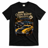 2026 Cruising Woodward In Buick Style Classic Car Art T-Shirt - Black