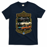 2026 Woodward Cruising Car Event Michigan M1 T-Shirt - Navy Blue