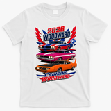 2026 Woodward Cruising Vintage Muscle Cars M1 T-Shirt - White