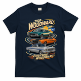 Retro Cruising Woodward 2026 T-Shirt - Navy Blue