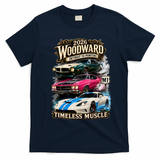 2026 Woodward Timeless Muscle M1 Car Cruise T-Shirt - Navy Blue