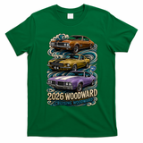 2026 Woodward Cruising Vintage Classic Cars T-Shirt - Irish Green
