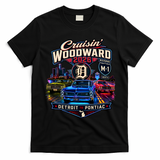 Cruisin' Woodward M1 2026 Detroit To Pontiac Neon T-Shirt - Black