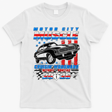 2026 Motor City Muscle USA Cruisin Woodward M1 T-Shirt - White