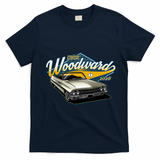 2026 Crusin' Woodward M1 Car Cruise Chrome Classic T-Shirt - Navy Blue