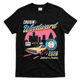 2026 Made In Motor City: Yellow Cadi Nights Woodward Ave T-Shirt - Black