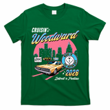 2026 Made In Motor City: Yellow Cadi Nights Woodward Ave T-Shirt - Irish Green
