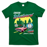 2026 Made In Motor City: Pink Cadi Nights Woodward Ave T-Shirt - Irish Green