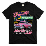 2026 Crusing M1 Woodward Flashback: Pink Night Cruise T-Shirt - Black