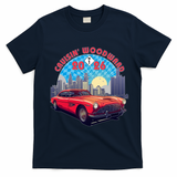 2026 Cruisin’ Woodward M1: Motor City Skyline Classics T-Shirt - Navy Blue