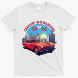 2026 Cruisin’ Woodward M1: Motor City Skyline Classics T-Shirt - White