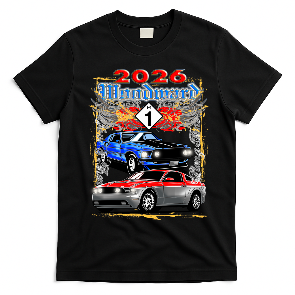 2026 Woodward Mustang Ally M1 T-Shirt - Black