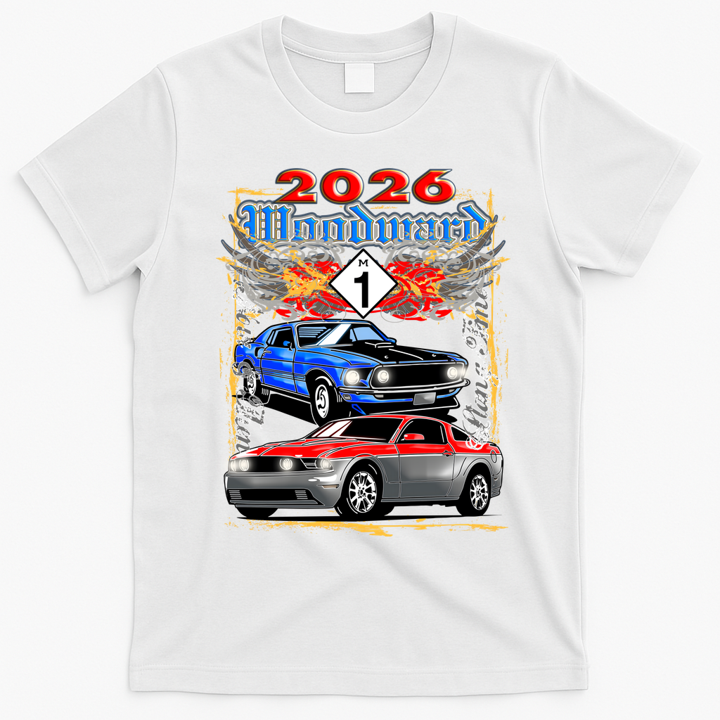2026 Woodward Mustang Ally M1 T-Shirt - White