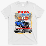 2026 Woodward Mustang Ally M1 T-Shirt - White