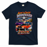 M1 Woodward Avenue 2026 Born To Cruise – Detroit To Pontiac Muscle Car T-Shirt - Navy Blue